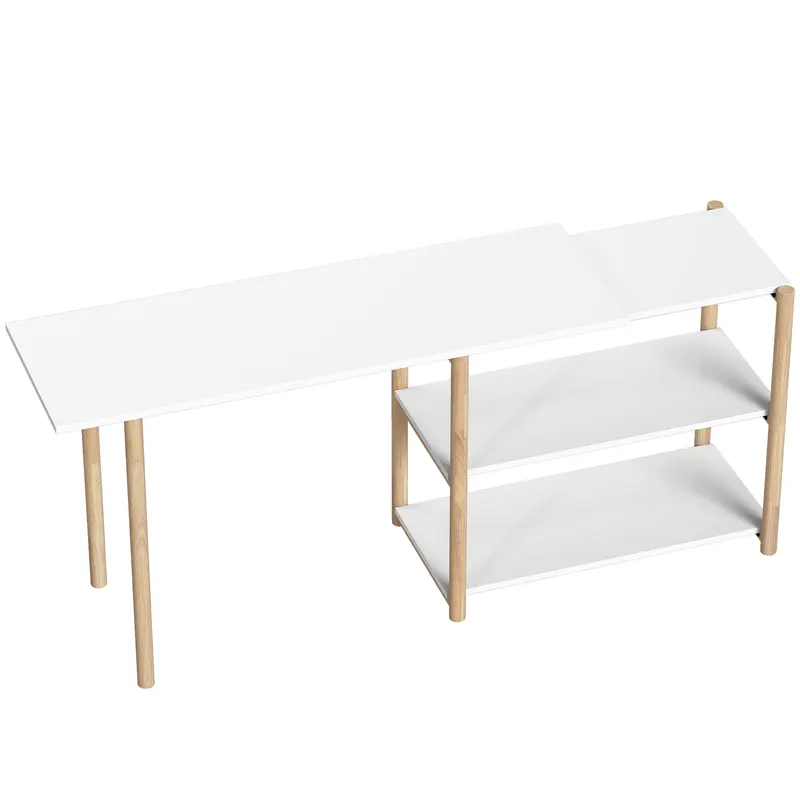 HOMCOM Birou pentru Computer cu Rafturi, 150,2 cm