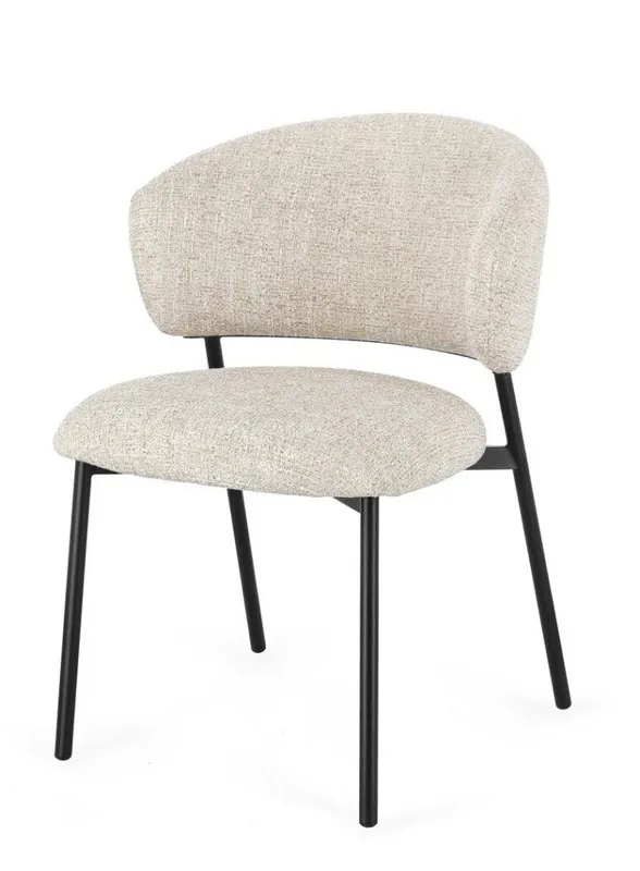 Scaun PRISCA BLACK/SAND - Beige