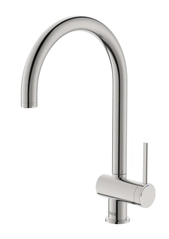 Baterie bucatarie Roca A5A841FSM0, 0.8 bar, 400 mm, 225 mm, 1 orificii instalare, 1 sprayuri, Otel satinat