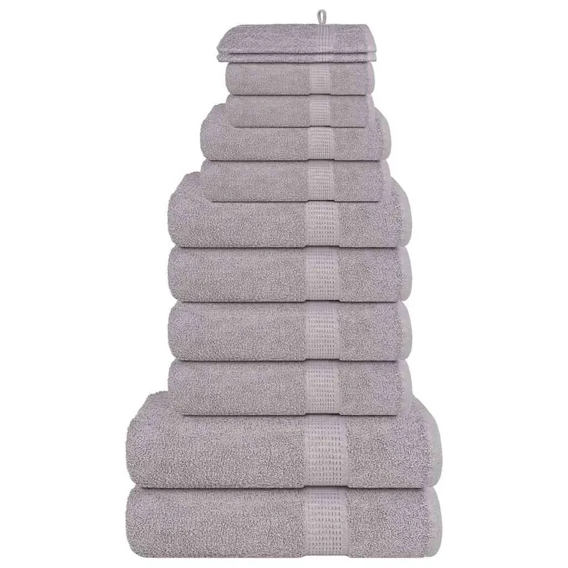 Set prosoape frogn 12 piese, gri, 360 g/m2