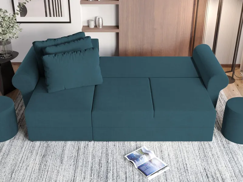 Coltar Extensibil Bonito Turcoaz — imaginea 3