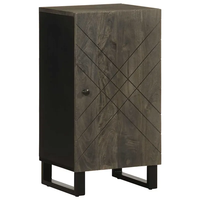 bufeta neagra 40x33x75 cm lemn masiv de mango