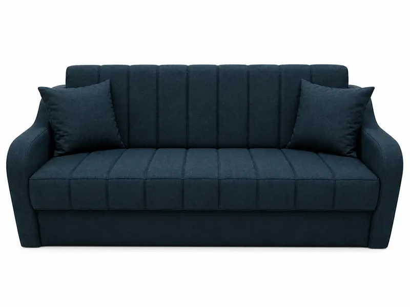 Canapea ALEX extensibila, 3 locuri, cu lada de depozitare, stofa bleumarin, 220x90x90 Bleumarin