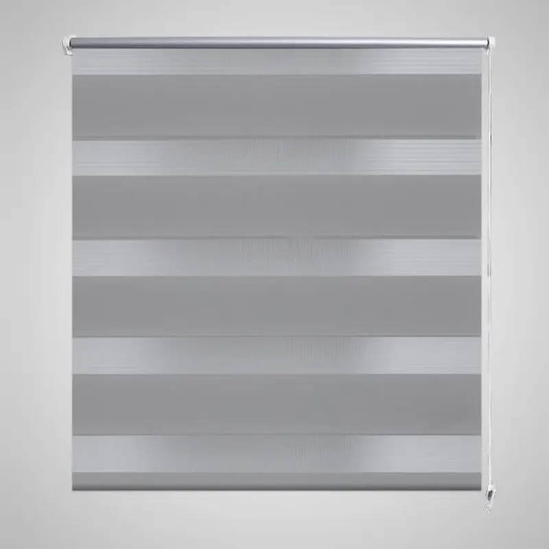 Jaluzea tip zebra, 80 x 150 cm, gri