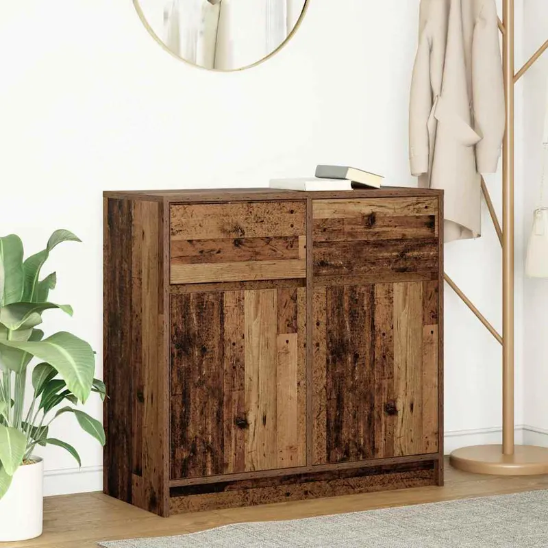 bufeta cu sertar lemn vechi 80x34x76 cm lemn prelucrat