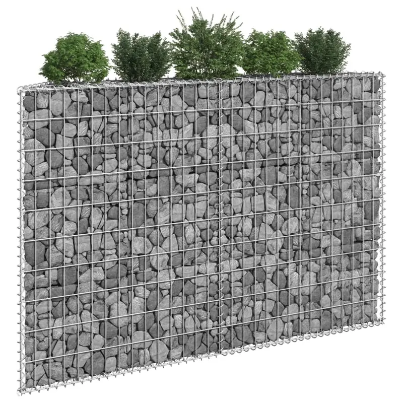 strat inaltat gabion trapez, 150x20x100 cm, otel galvanizat