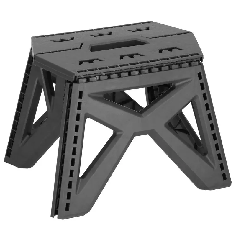 Scaun inaltator multifunctional tip scara, 100 kg, compact, cu maner, 32x30x23 cm, gri