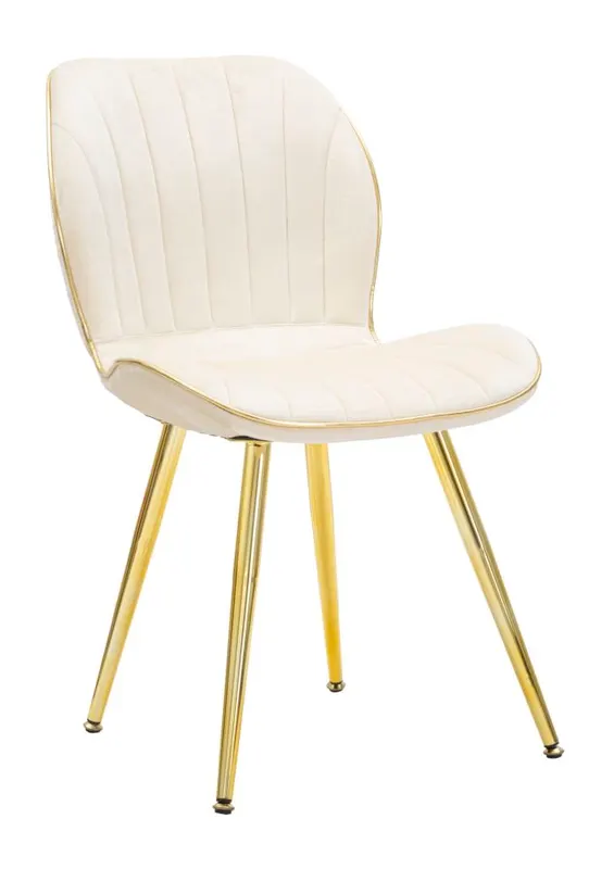 Mauro Ferretti SET SCAUNE PARIS SPACE CREM/AURIU 2 BUC CM 46X58X77