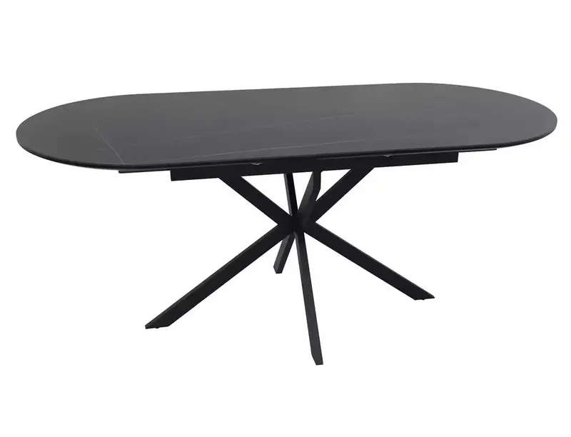 Masa extensibila GALANTY CERAMIC 140(180) x 80 CM - Negru / 140(180)x80cm