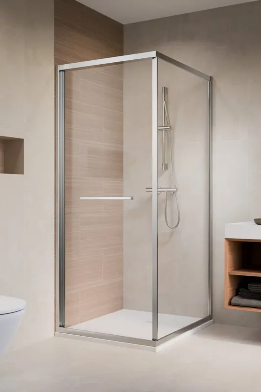 Cabina de dus patrata Radaway Alienta SD I 90x90x200,6 cm, crom, sticla 6 mm, usi culisante