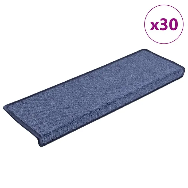 Covorase scara 30 buc 65x25 cm albastru