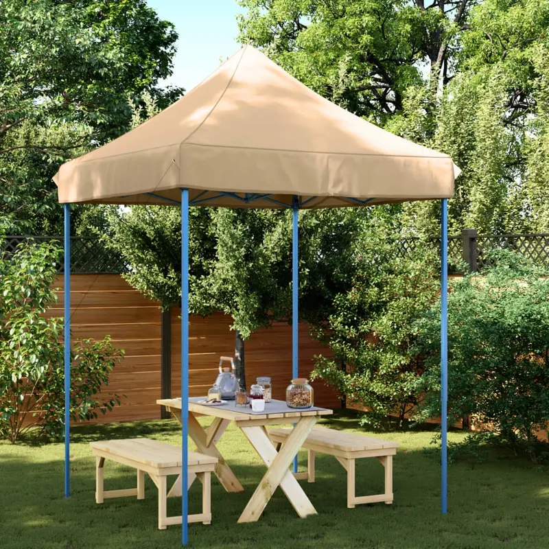 cort de petrecere pliabil pop-up, 200x200x306 cm, bej