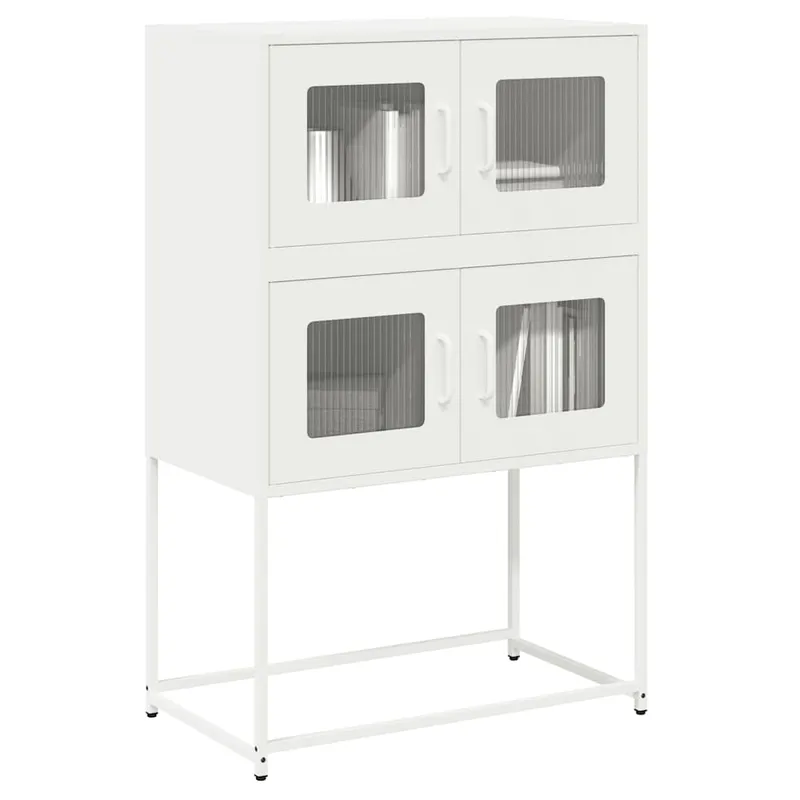 dulap inalt, alb, 68x39x107 cm, otel