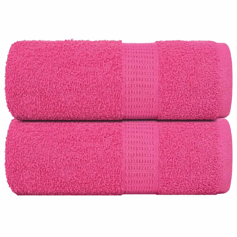 prosoape pentru oaspeti 2 buc roz 30x50 cm 360 g/m2 100% bumbac