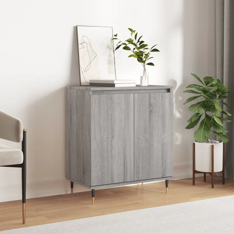 servanta, sonoma gri, 60x35x70 cm, lemn prelucrat