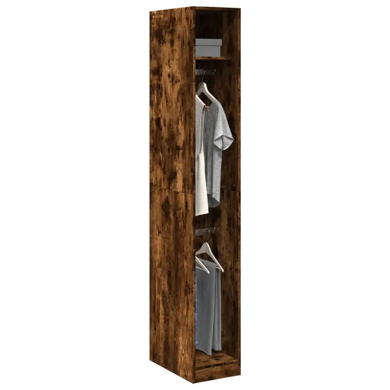 sifonier, stejar afumat, 30x50x200 cm, lemn prelucrat