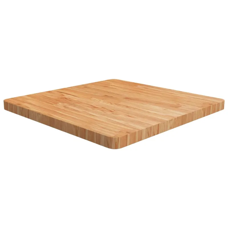 blat masa patrat maro deschis 70x70x4 cm lemn stejar tratat