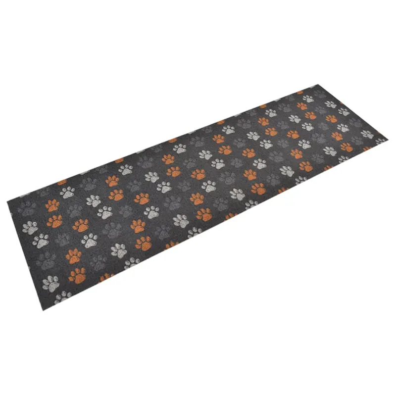 covor de bucatarie lavabil paws, 60x180cm, catifea