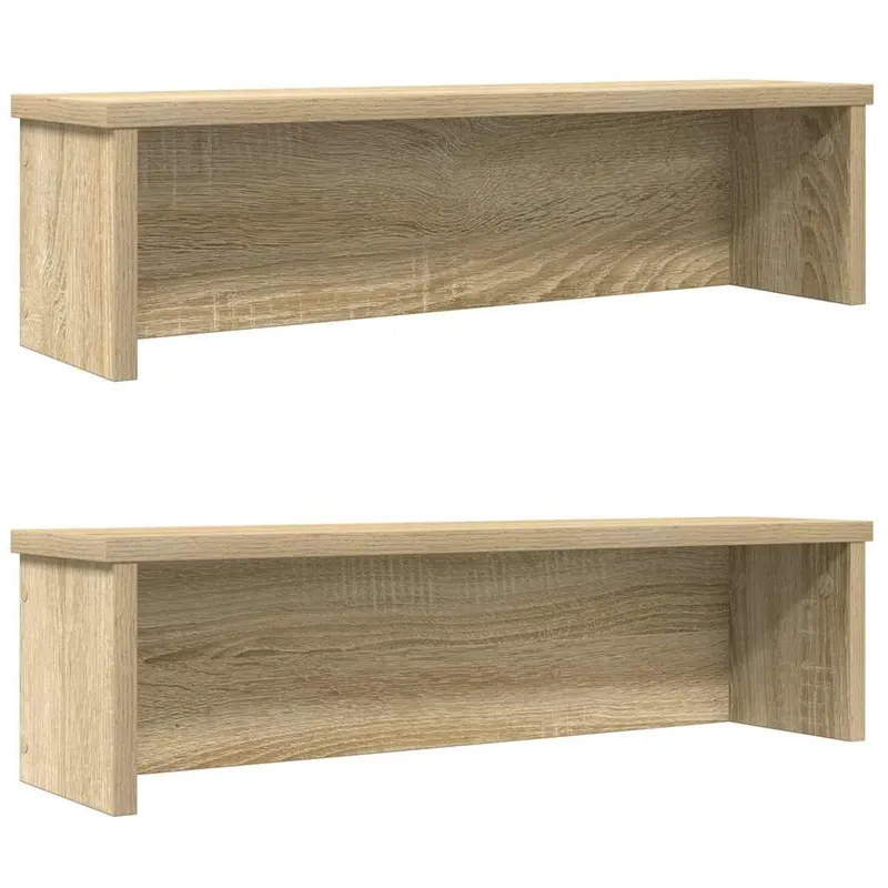 rafturi de bucatarie stivuibile 2 buc stejar sonoma 60x15x16 cm