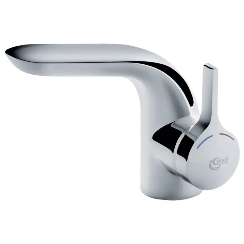 Baterie lavoar Ideal Standard Melange A4260AA, 3 8 , monocomanda, marimea M, cartus ceramic, pop-up metalic, crom