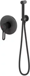 Set dus igienic Fdesign Zaffiro, incastrat, 1 functie, mat, negru, FD1-ZFR-66SET-22