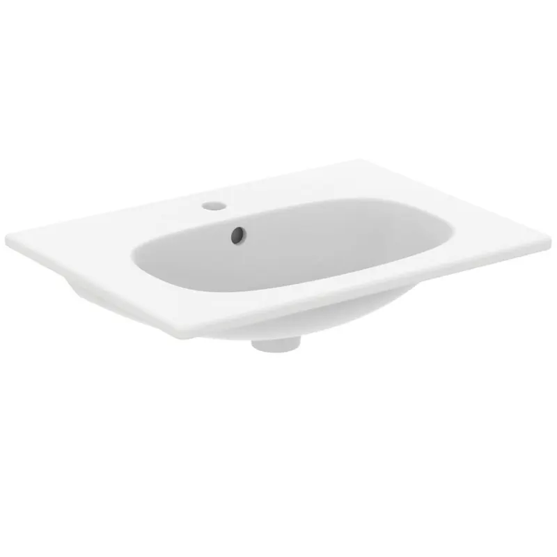 Lavoar incastrat alb mat 63 cm, dreptunghiular, Ideal Standard Tesi