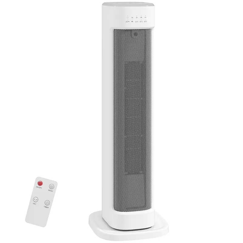 HOMCOM Termoventilator Ceramic 2000W 3 Temperature, Timer 15H și Telecomandă