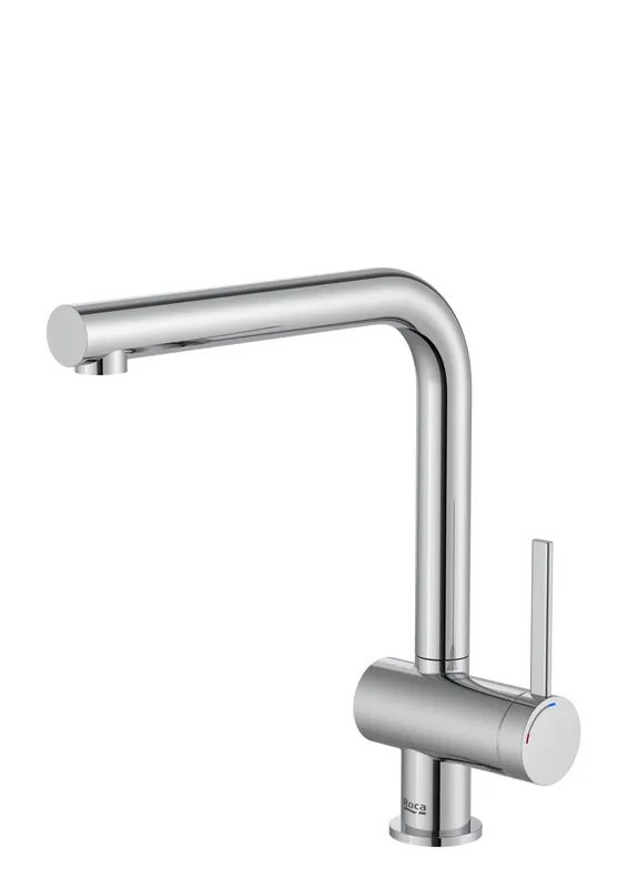 Baterie bucatarie Roca A5A831FC00, 0.8 bar, 297 mm, 225 mm, 1 orificii instalare, 1 sprayuri, 180 unghi pivotare, Crom
