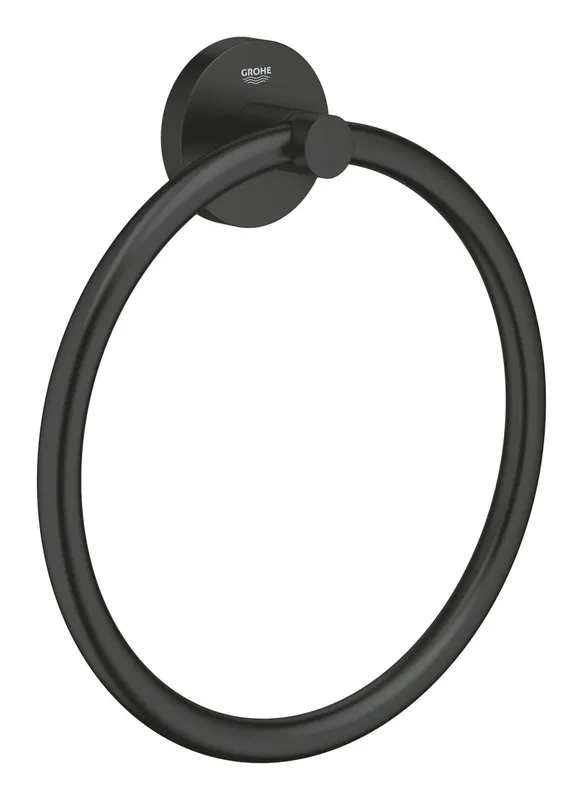 Inel prosop Grohe 411742430, Start, tip instalare pe perete, numar orificii instalare 2, pivotanta, negru
