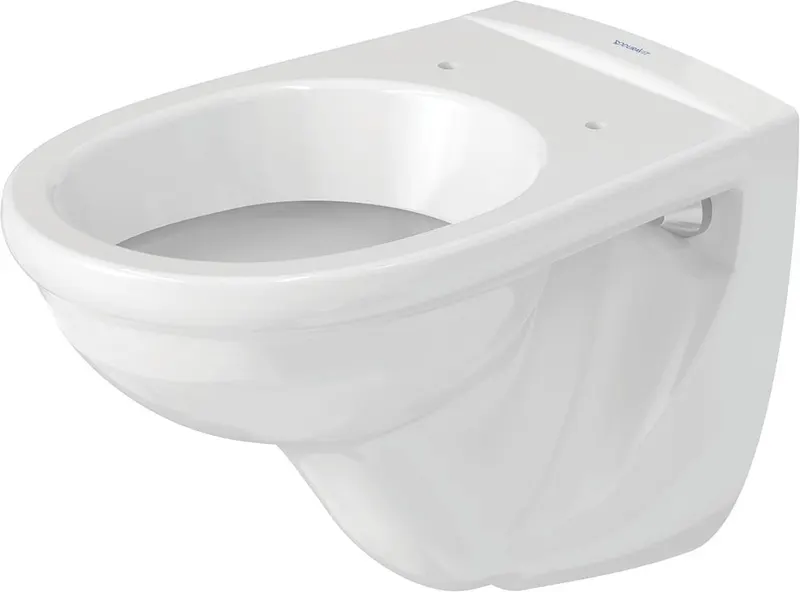 Vas WC Duravit 0184090000, D-Code, montaj suspendat, tip clatire jet de apa, tip evacuare orizontala, alb