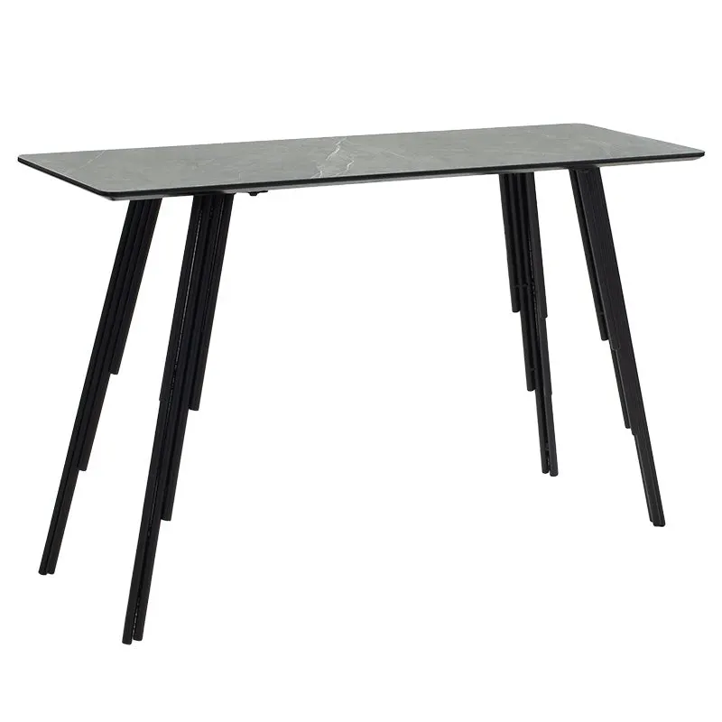 Consolă Lifo, Gri inchis ciment-negru, 120x40x75 cm - Gri