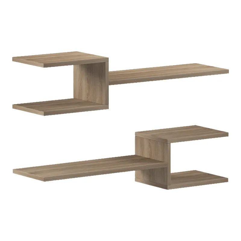 Raft de perete modern Galler, Diverse culori, 79x19x18 cm - Stejar