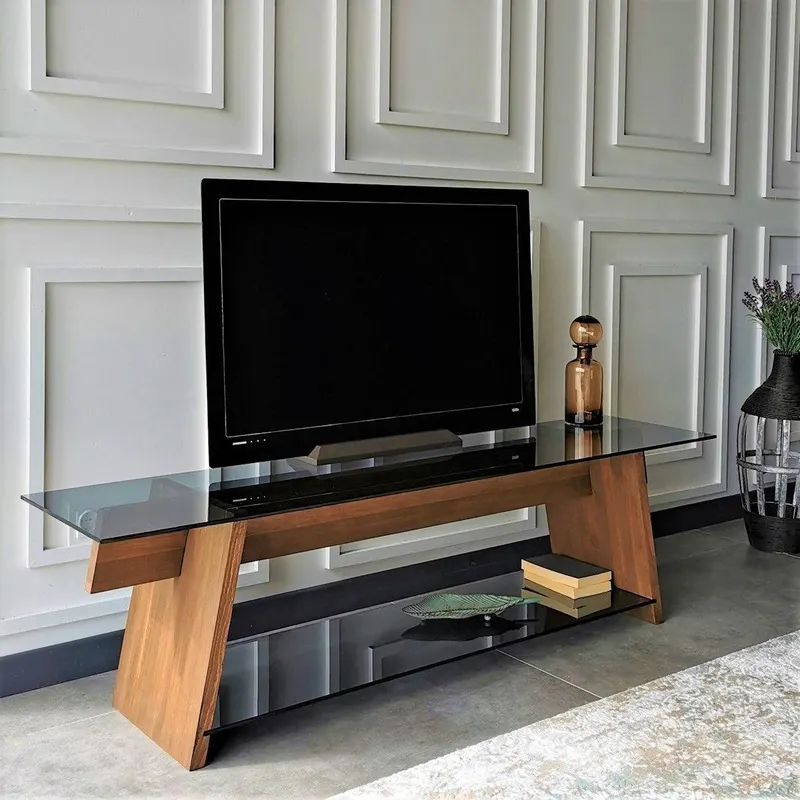 Comoda TV TV201, Nuc, 40x45x158 cm - Nuc