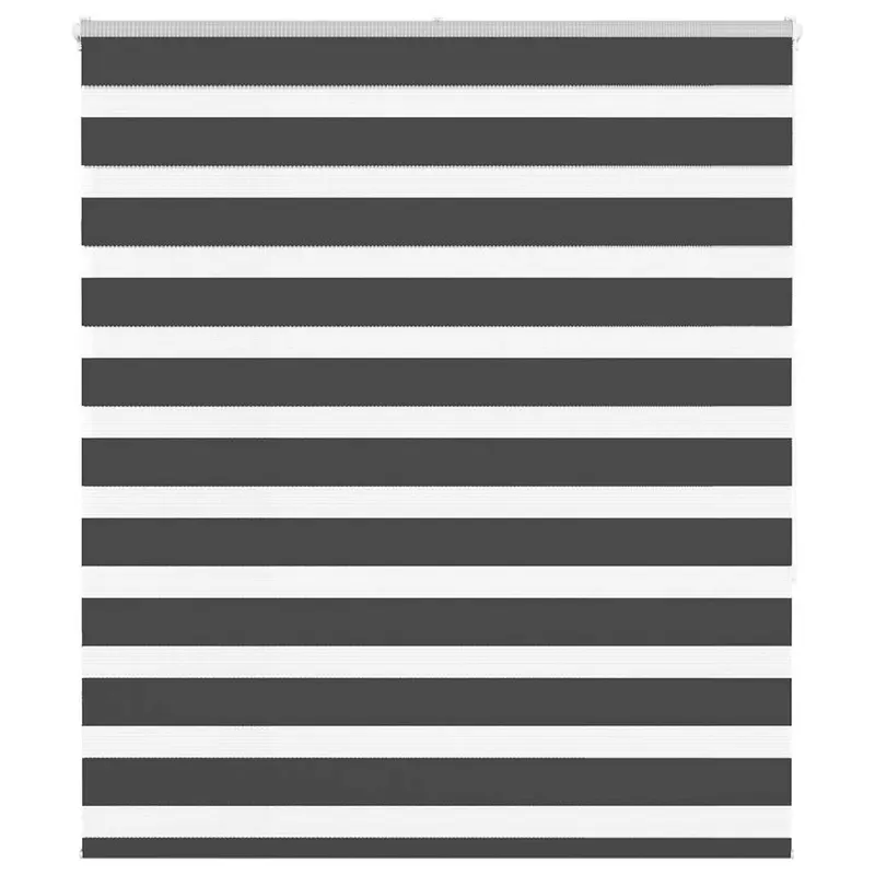 jaluzea tip zebra neagra latime tesatura 120,9 cm poliester