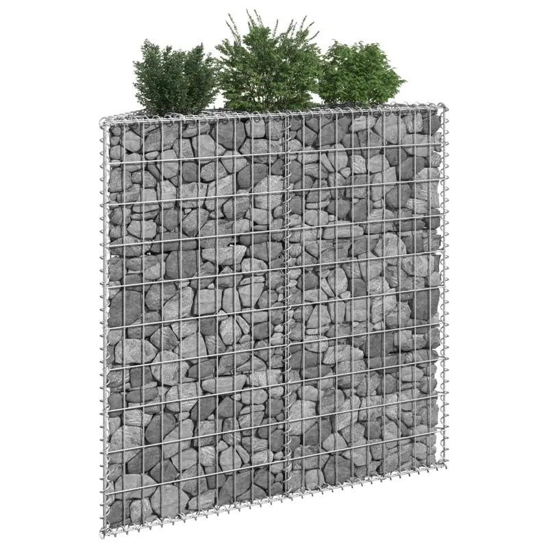 strat inaltat gabion trapez, 100x20x100 cm, otel galvanizat