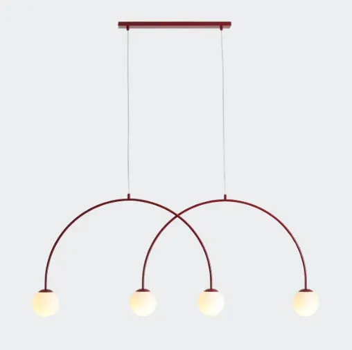 Lampa suspendata VARSTI QUATTRO L - Rosu