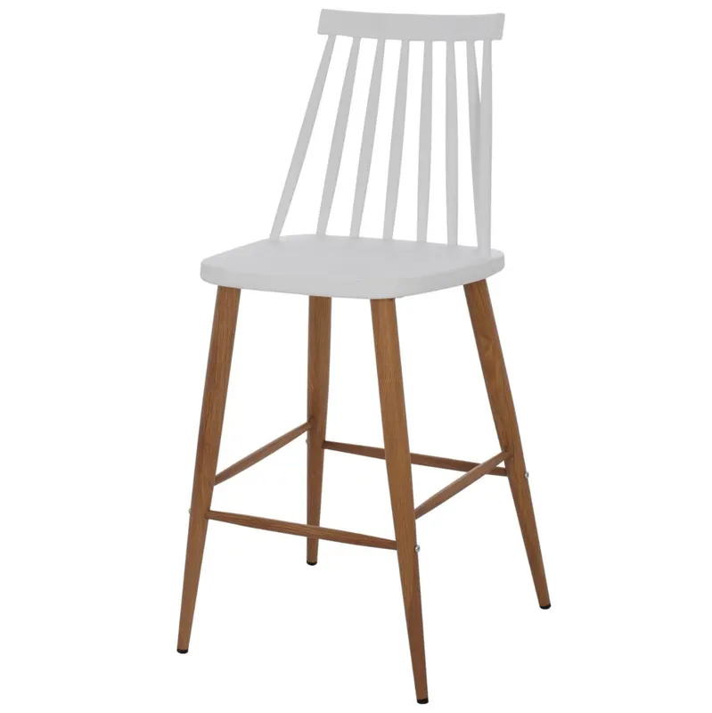 Scaun de bar ASORO H63 CM - Alb