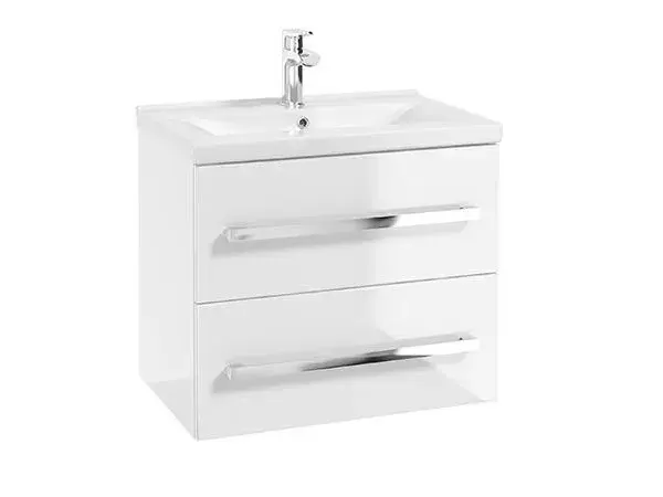 Dulap pentru lavoar Defra Granada, suspendat, 60 x 40 x 50 cm, setar, lucios, alb, 167-D-06001
