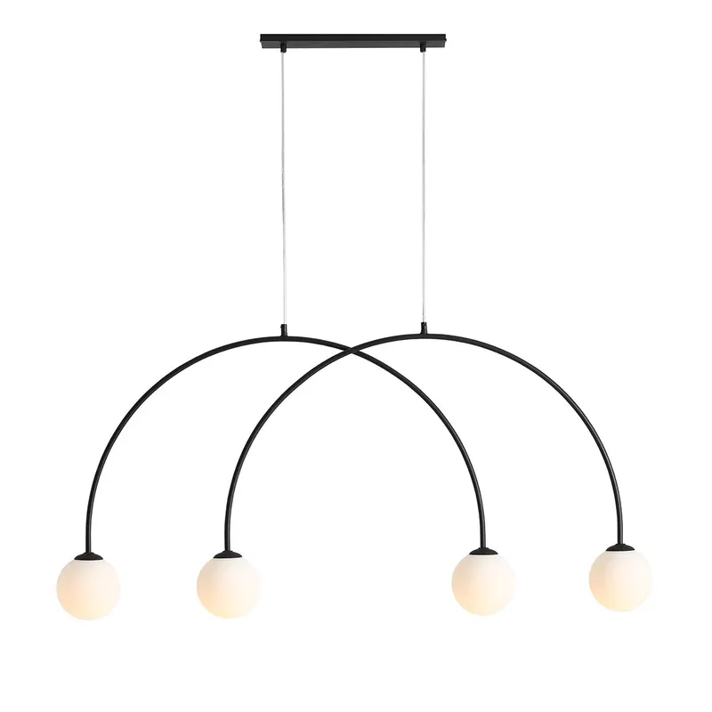 Lampa suspendata LIVA 4 - Negru / S (129 cm)
