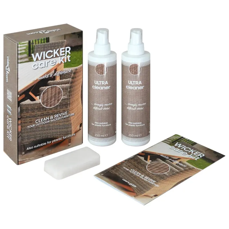 set ingrijire ratan si textilena de mobilier de gradina,2x250ml