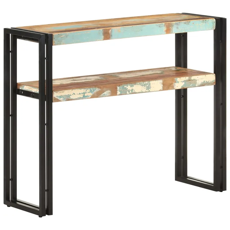 masa consola, 90x30x75 cm, lemn masiv reciclat