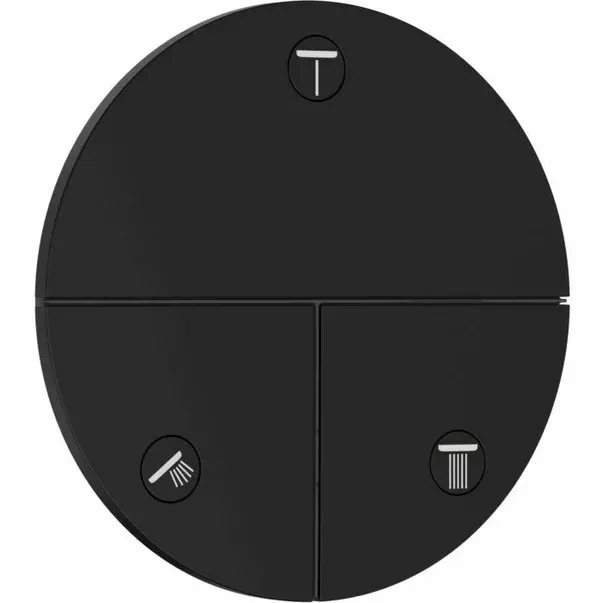 Ventil incastrat negru mat Hansgrohe ShowerSelect Comfort S 3 functii