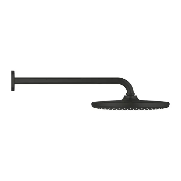 Dus fix Grohe 266682430, 250 mm, 1 bar, 380 mm, 1 pulverizari, 1 2 conexiune instalare, pivotant, Negru