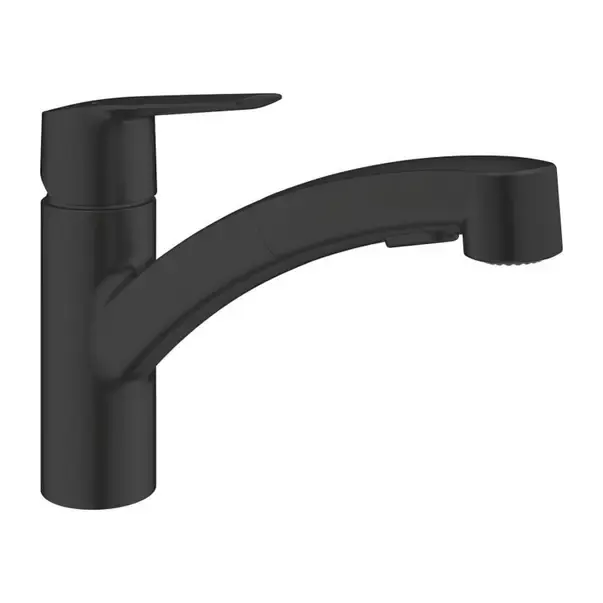Baterie de bucatarie Grohe 303072431, 1 bar, 185 mm, 227 mm, 1 orificii instalare, 1 sprayuri, Negru