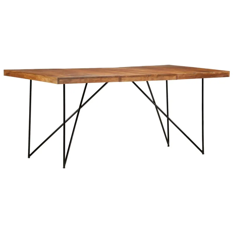 Masa de bucatarie, 180 x 90 x 76 cm, lemn masiv de acacia