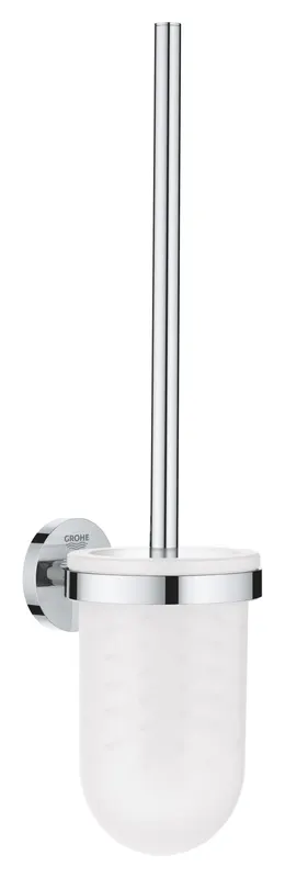 Perie WC Grohe 41185000, 398 mm, 121 mm, 2 orificii instalare, pe perete, sticla, metal, elemente fixare ascunse, Crom
