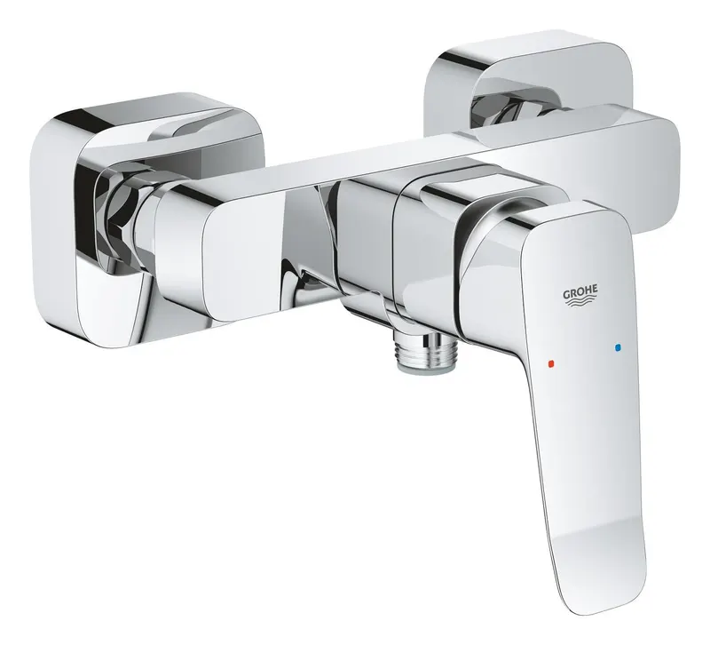 Baterie dus Grohe 1018740000, Dice, tip incastrare aparent, tip comanda monocomanda, numar orificii instalare 2, crom