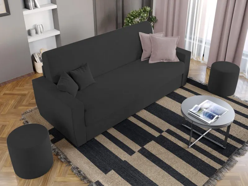 Canapea Extensibila Corsica Gri Antracit — imaginea 2