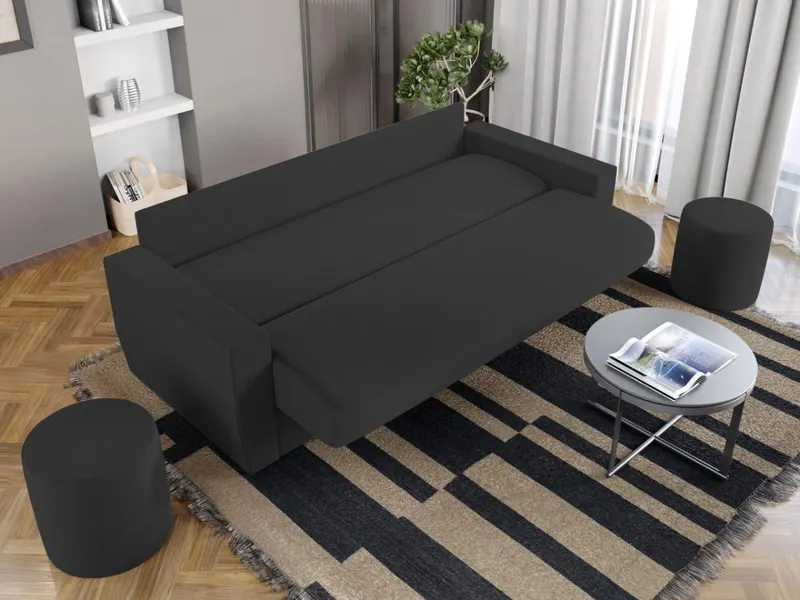 Canapea Extensibila Corsica Gri Antracit — imaginea 3