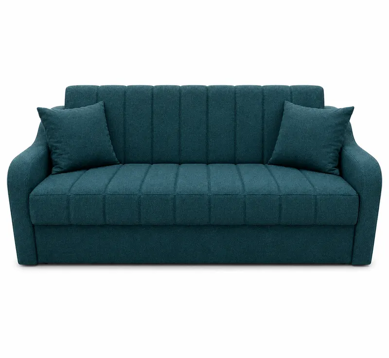 Canapea ALEX extensibila, 3 locuri, cu lada de depozitare, stofa turcoaz, 220x90x90 Turcoaz